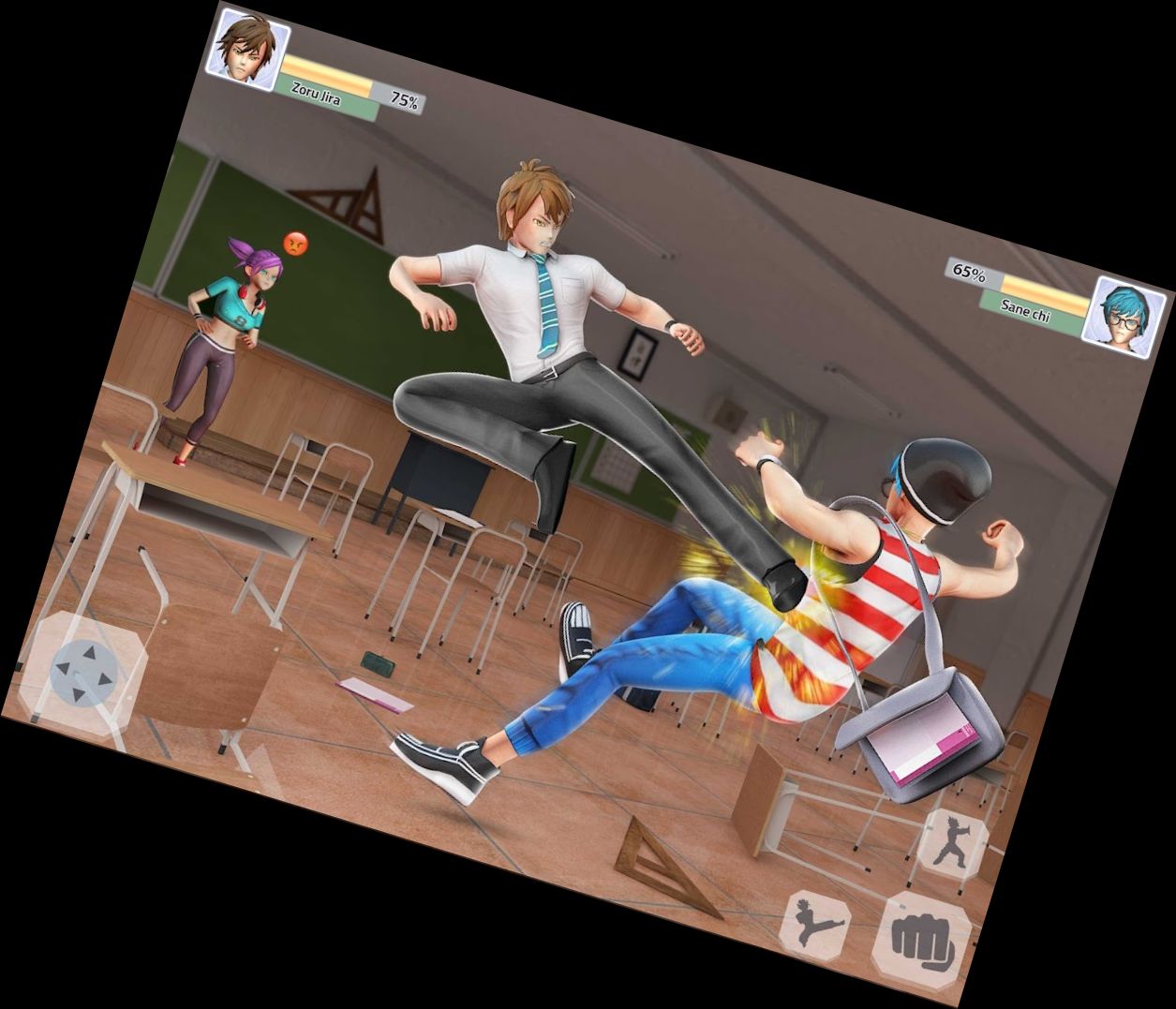 Juego de Lucha de Escuela Secund