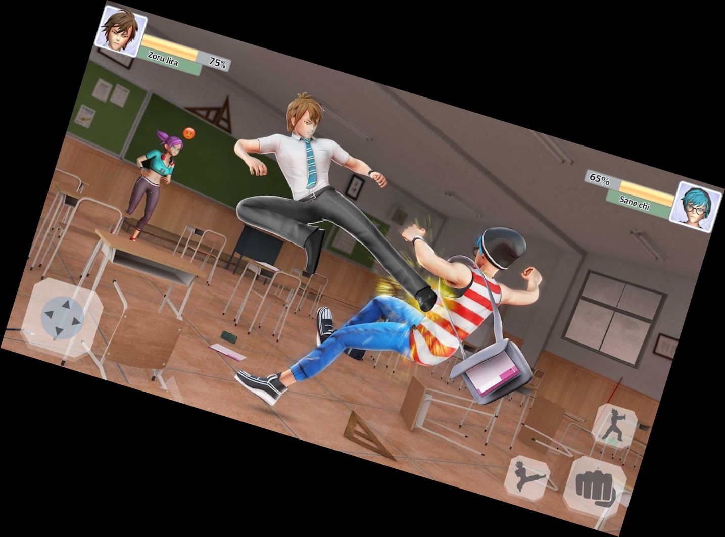 Juego de Lucha de Escuela Secund