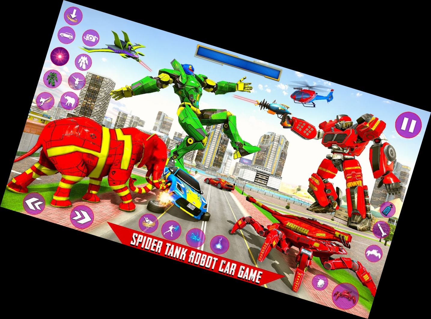 Spider Mech Kriege - Roboter Spiel