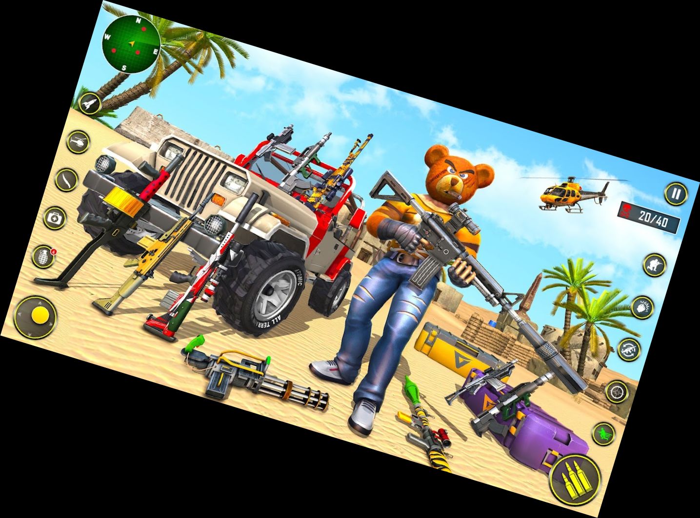 Гра зі Стрільбою з Ведмедик-