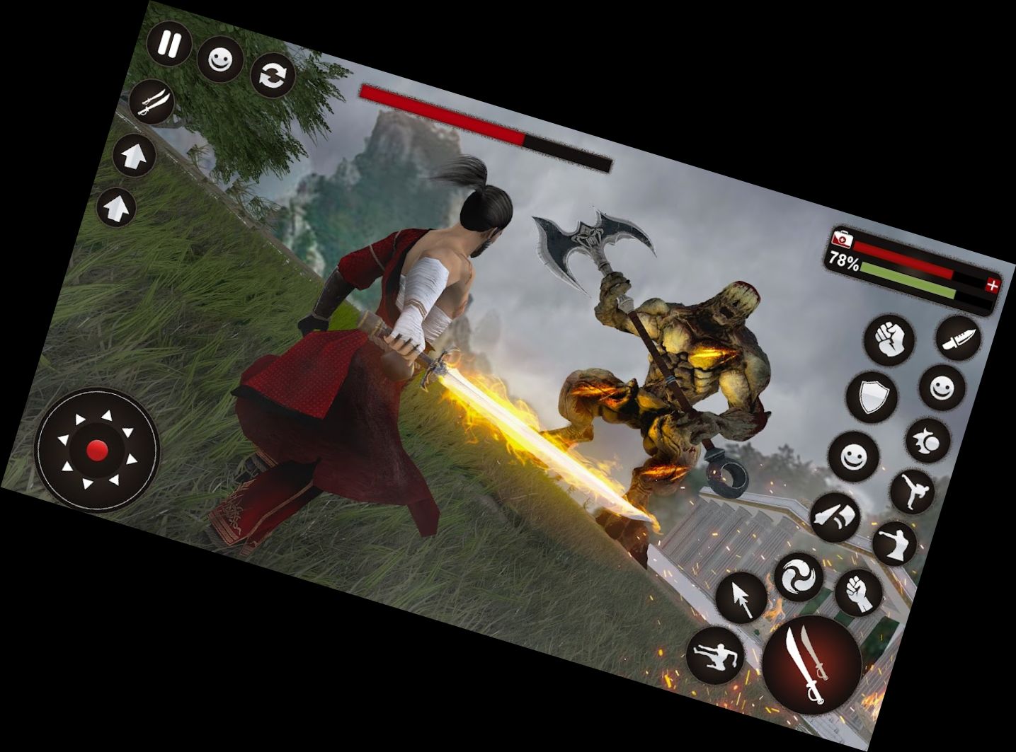 Schwertkampf - Samurai Spiele