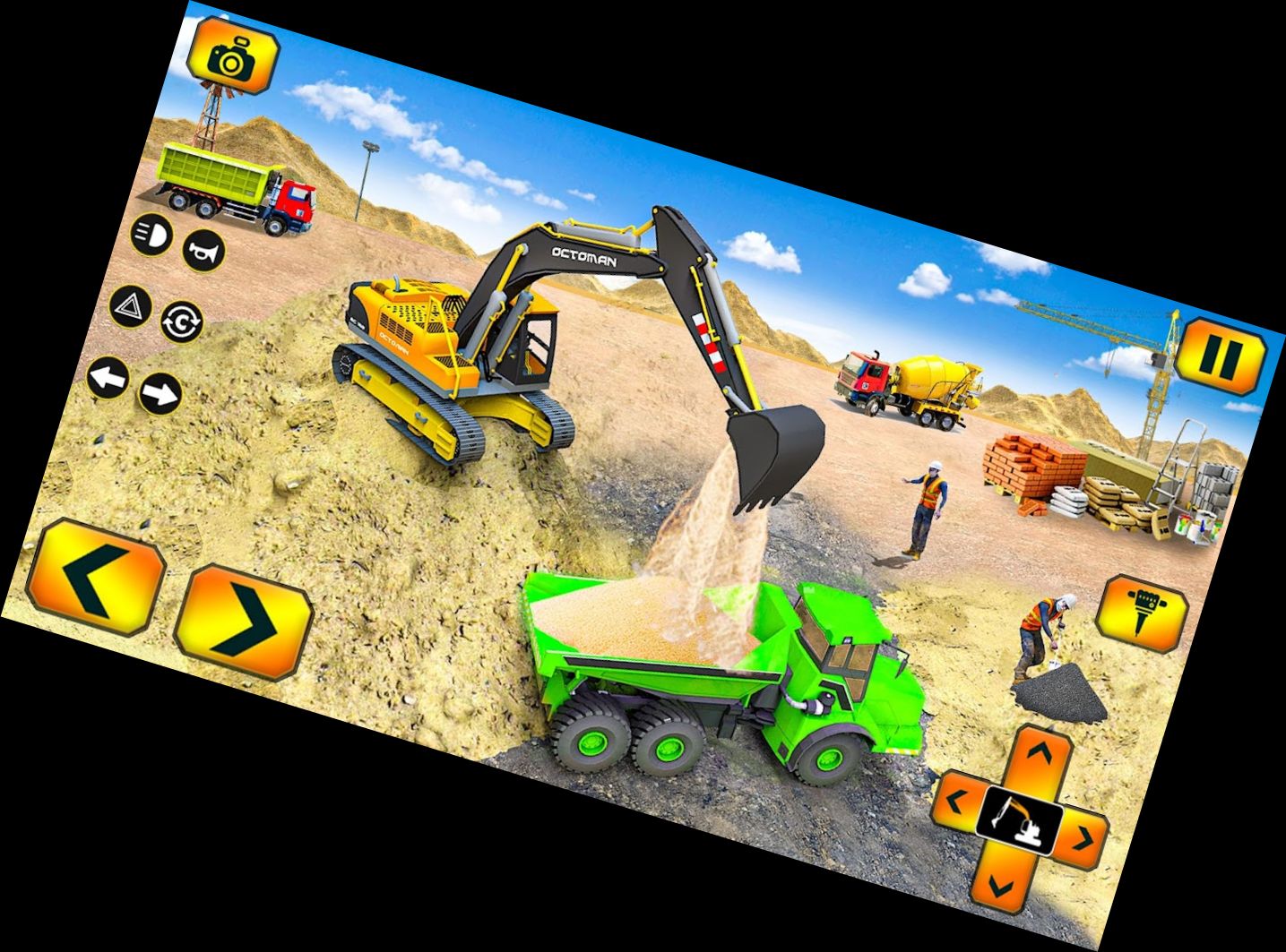 Camión de Arena Excavadora Juegos Simulación