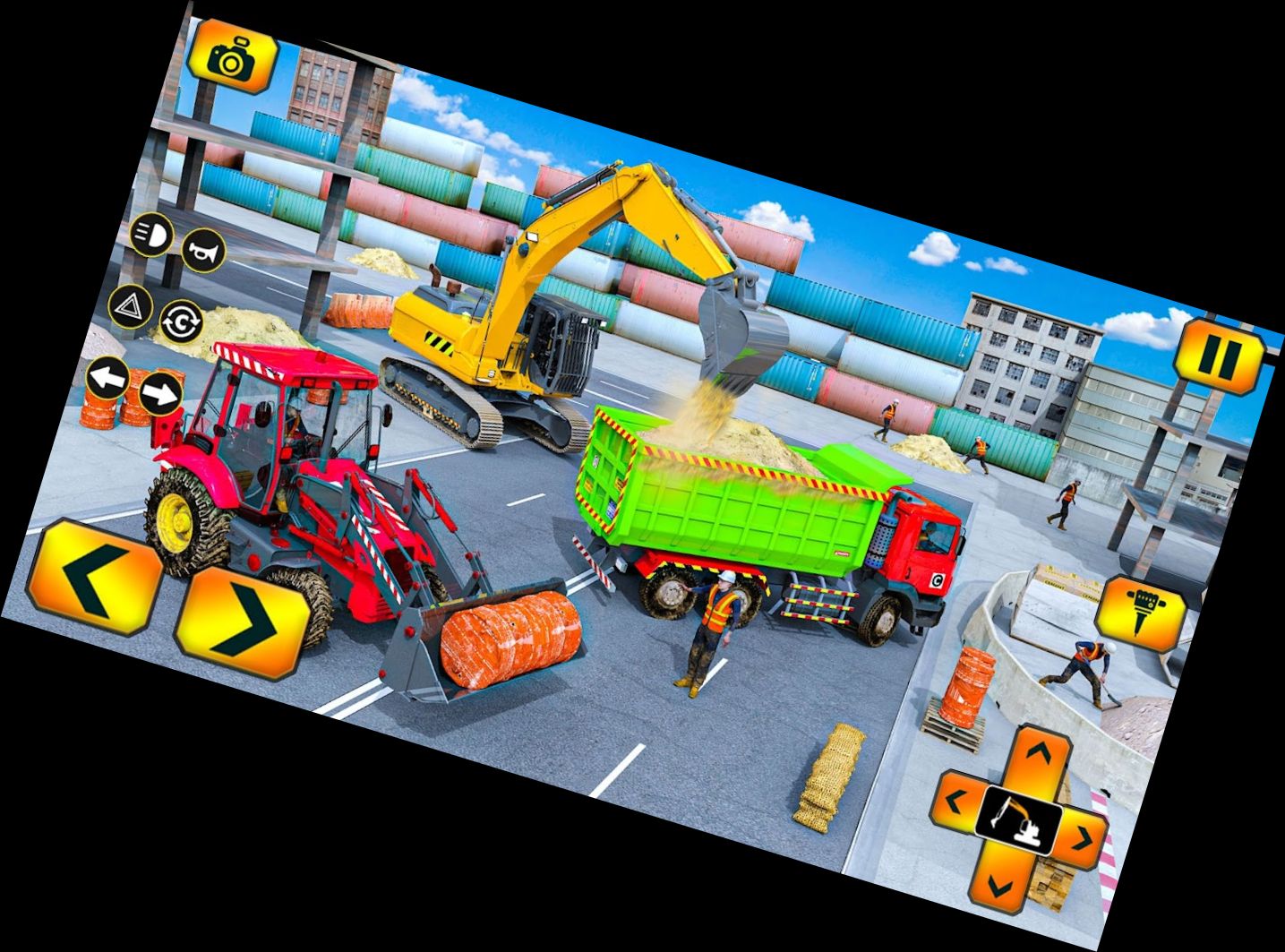 Camión de Arena Excavadora Juegos Simulación