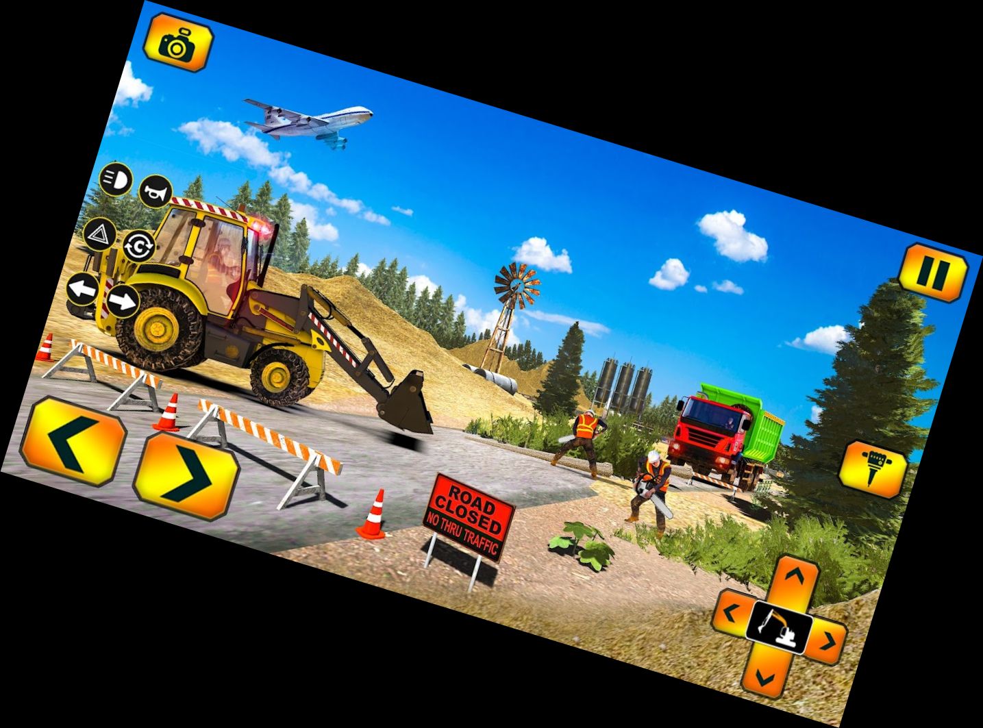 Sand-Lkw-Bagger-Spiele-Simulation