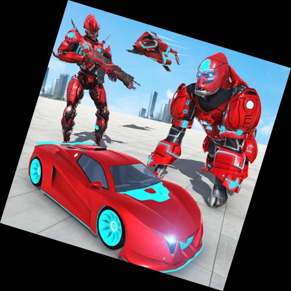 Gorilla Robot Car Transformation 3D