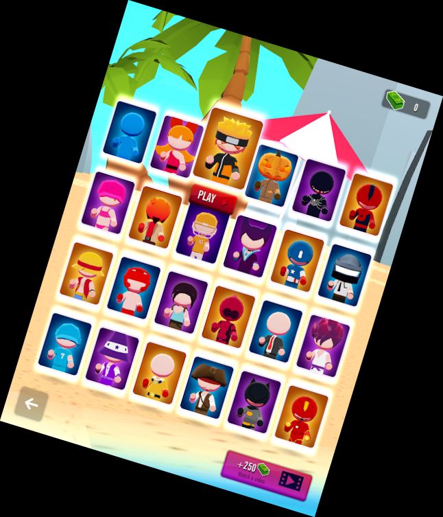 Человек-палочка 3D - У