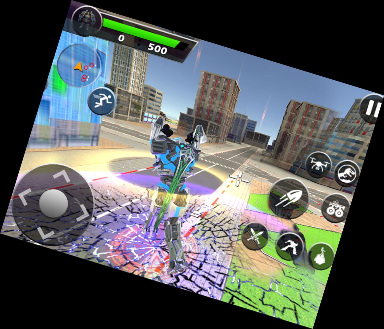 Dino Roboter Verwandlungs Kriegss