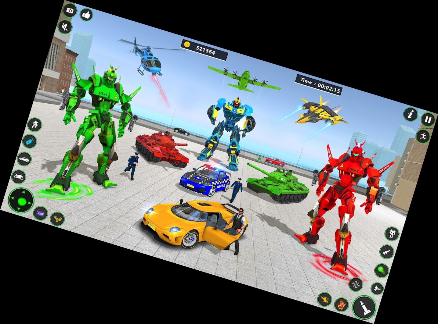 Heimliche Roboter Auto Spiele 3D