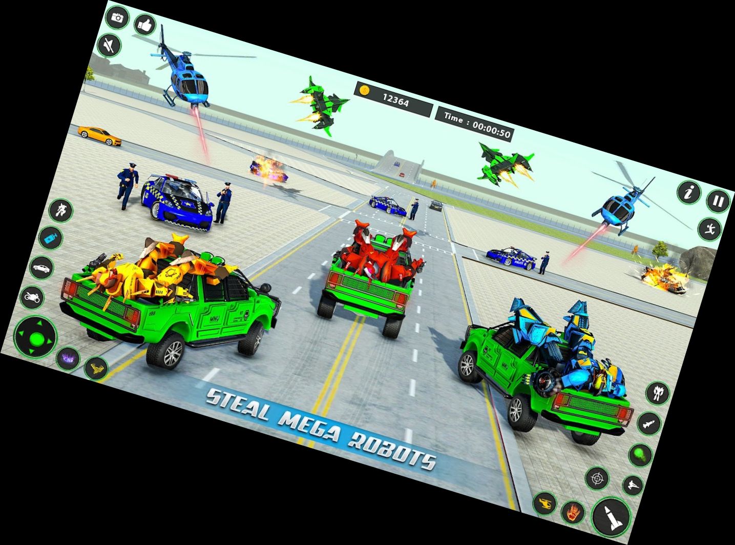 Heimliche Roboter Auto Spiele 3D