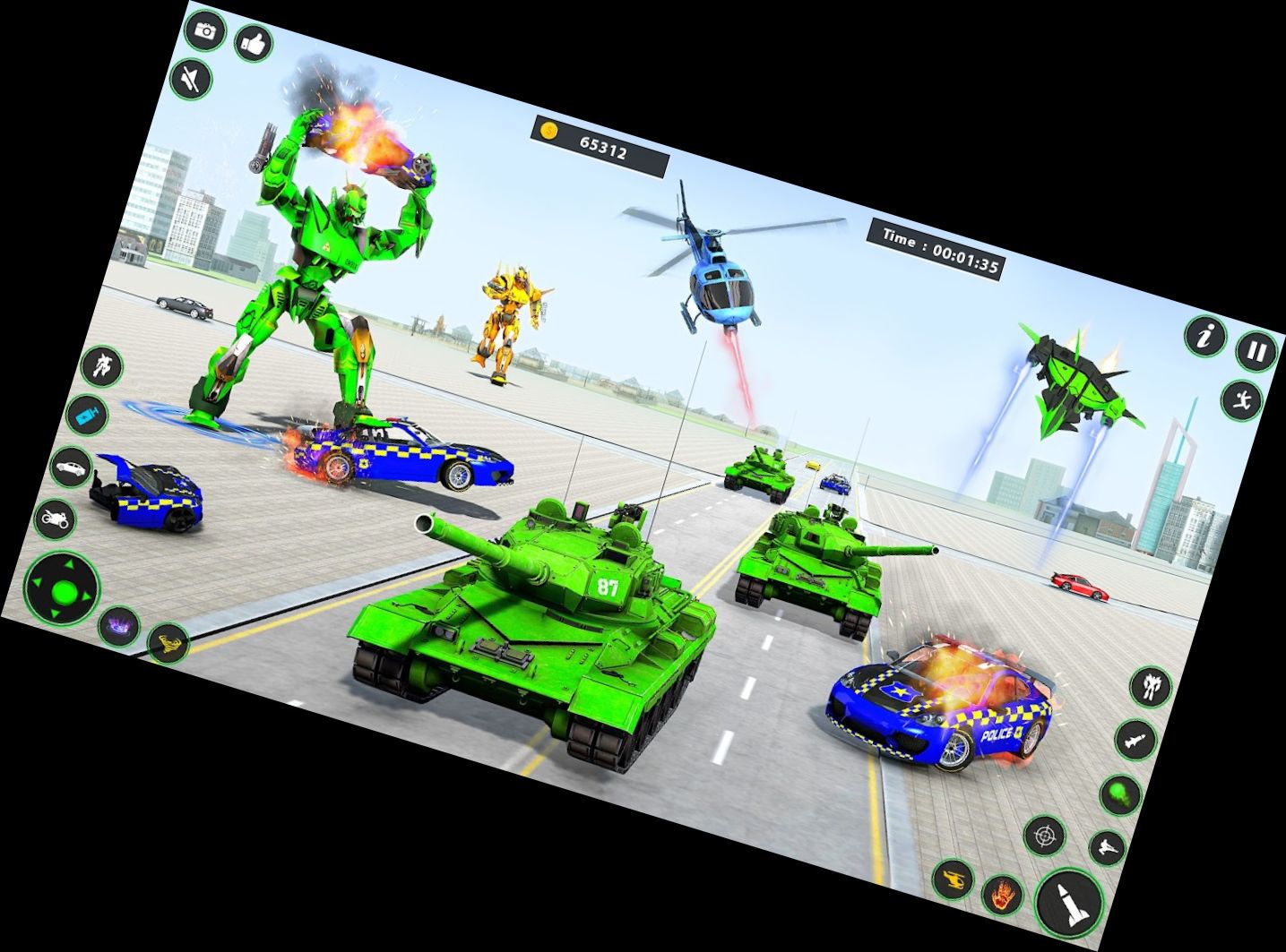 Heimliche Roboter Auto Spiele 3D