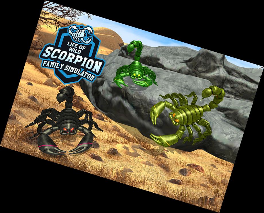 Skorpion-Familie-Dschungel-Spiel