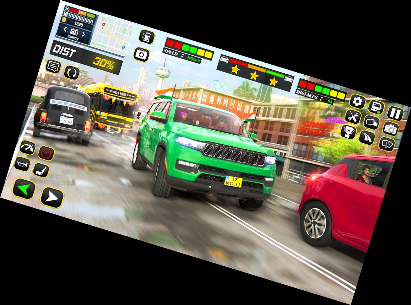 Indischer Auto-Motorrad-Simulator-Spiel