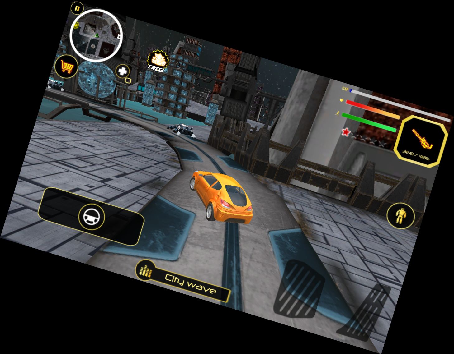 Stadt der Roboter Schlacht