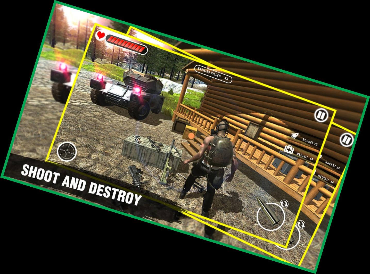 Kampfschießen Krieg: Waffenspie