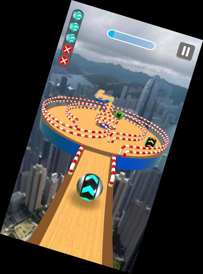 Kugellabyrinth-Spiel mit Rollenden Kugeln