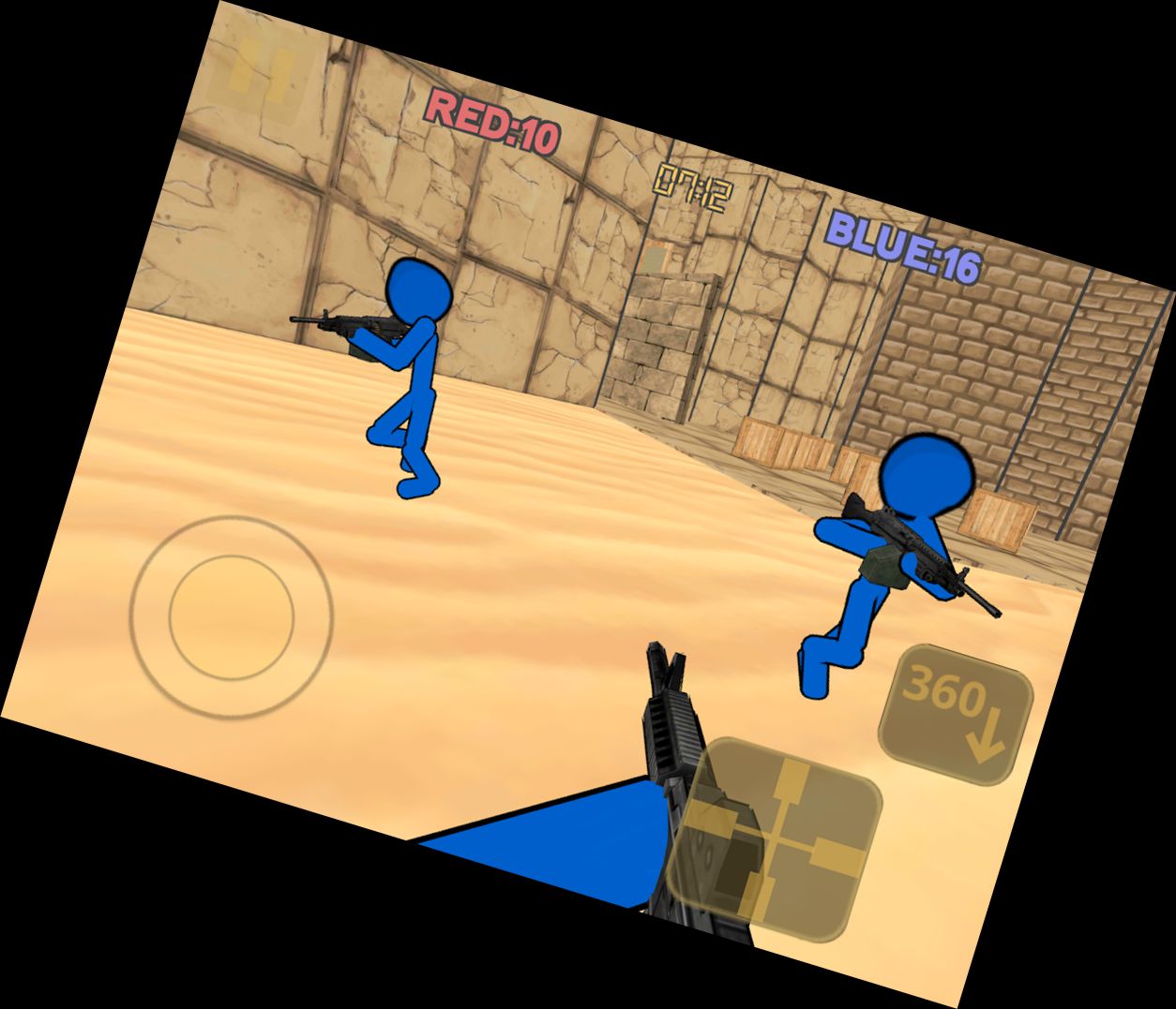 Stickman-Gegen-Terror-Streik