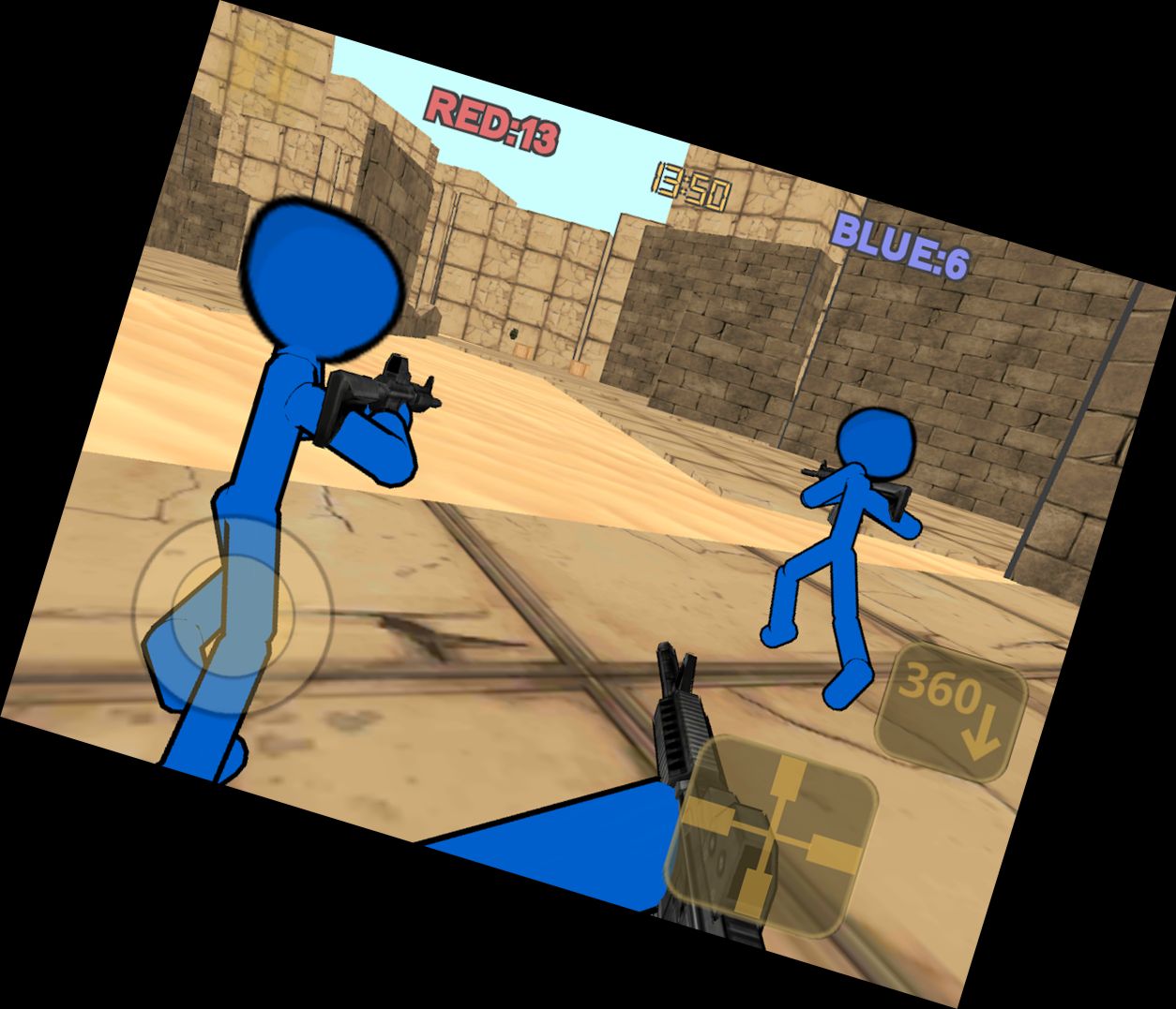 Stickman-Gegen-Terror-Streik