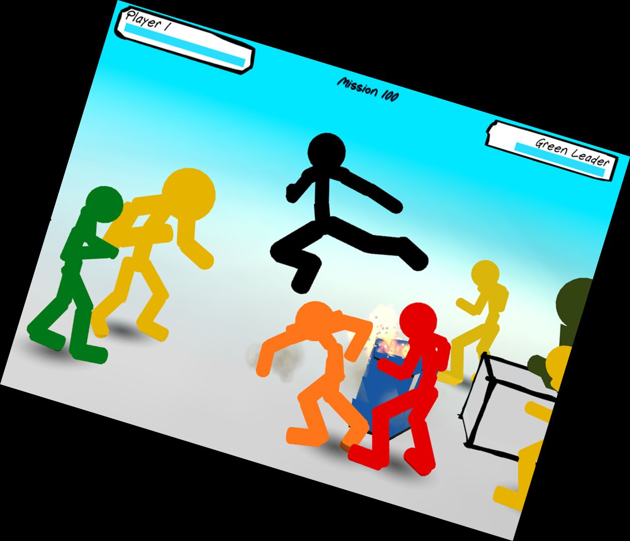 Stickman Straßenkampf