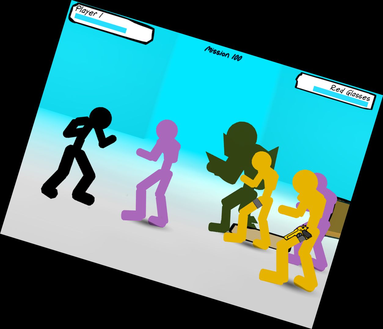 Stickman Straßenkampf