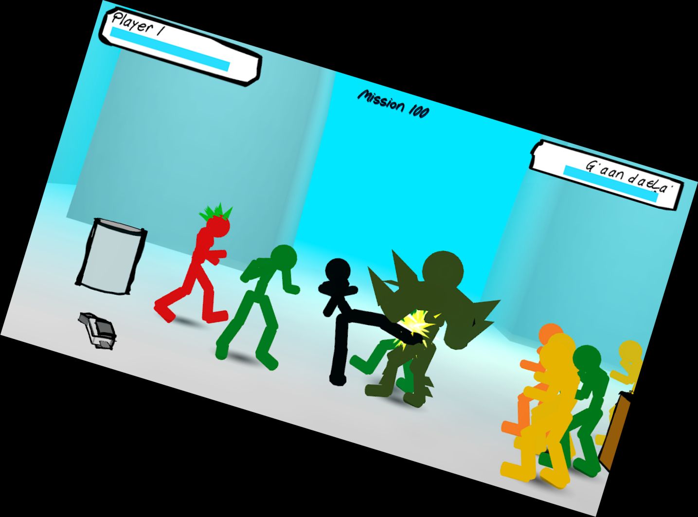 Stickman Straßenkampf