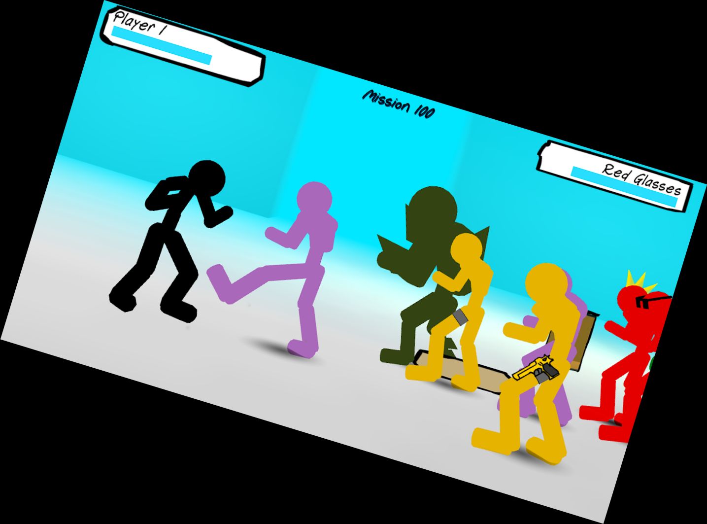 Stickman Straßenkampf