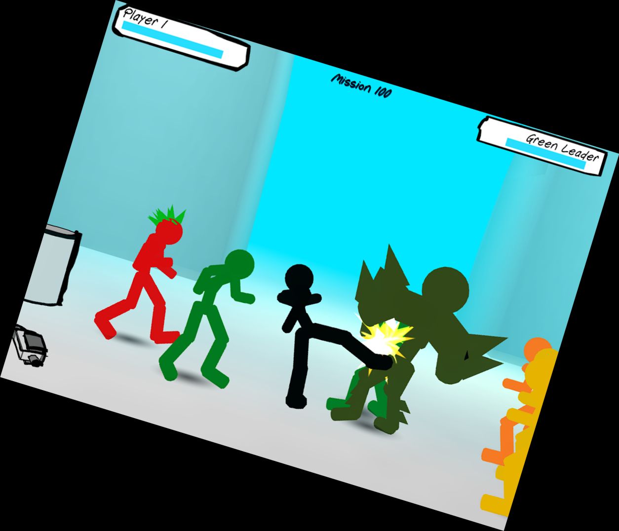 Stickman Straßenkampf