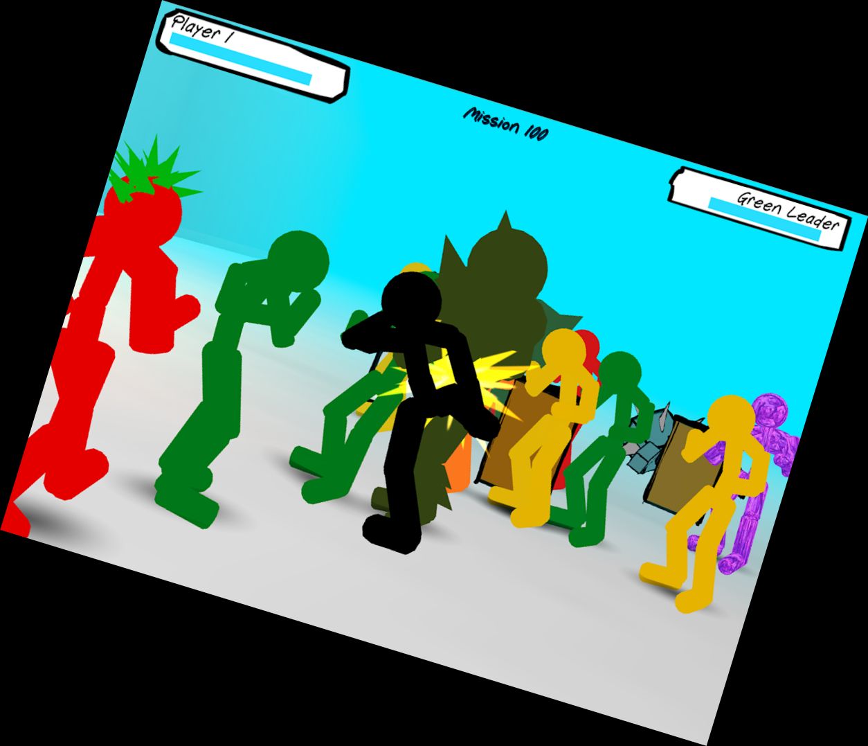 Stickman Straßenkampf