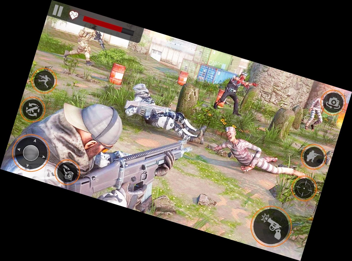 Зомби Игра: 3D Стреля