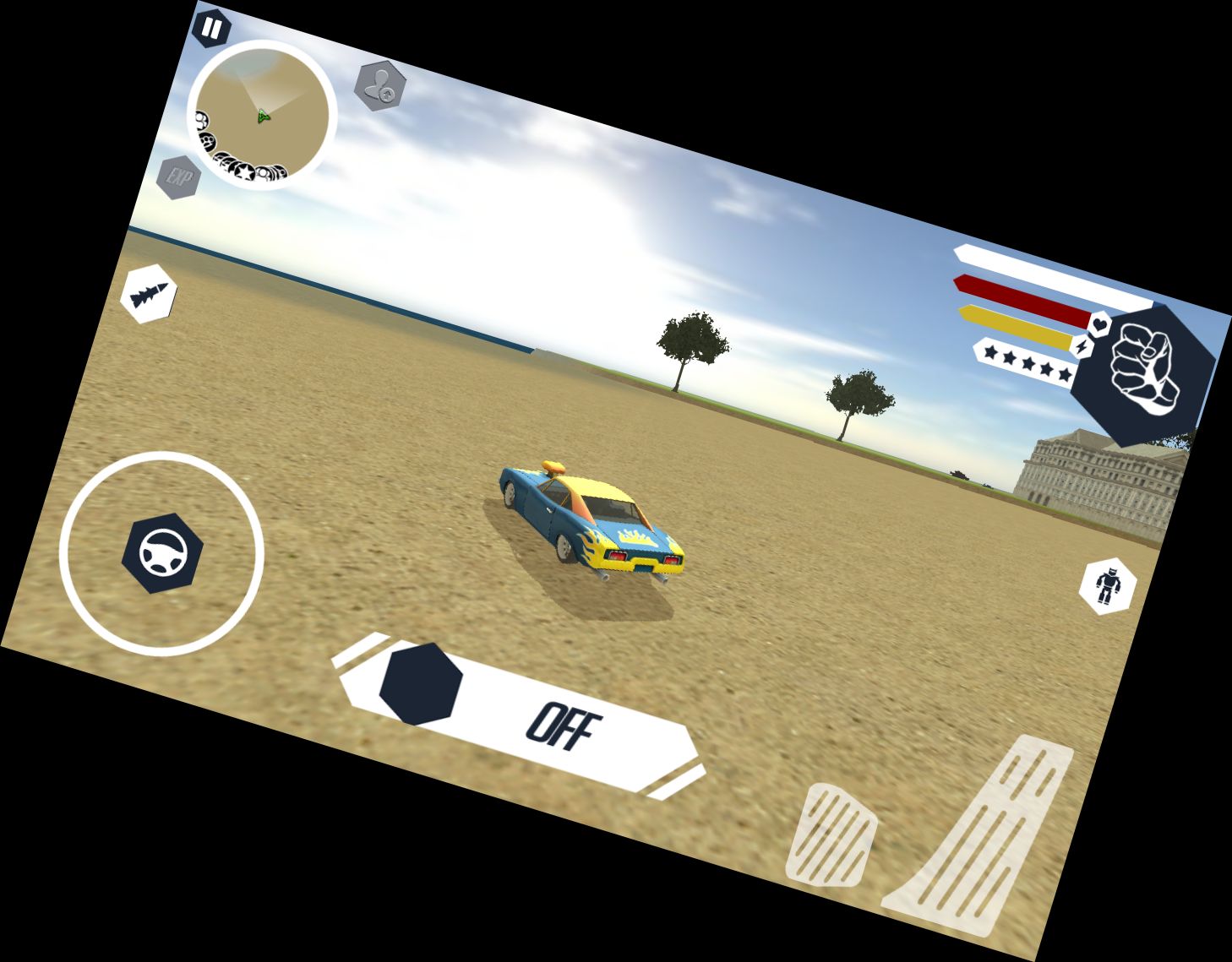 Coche Robot Músculo