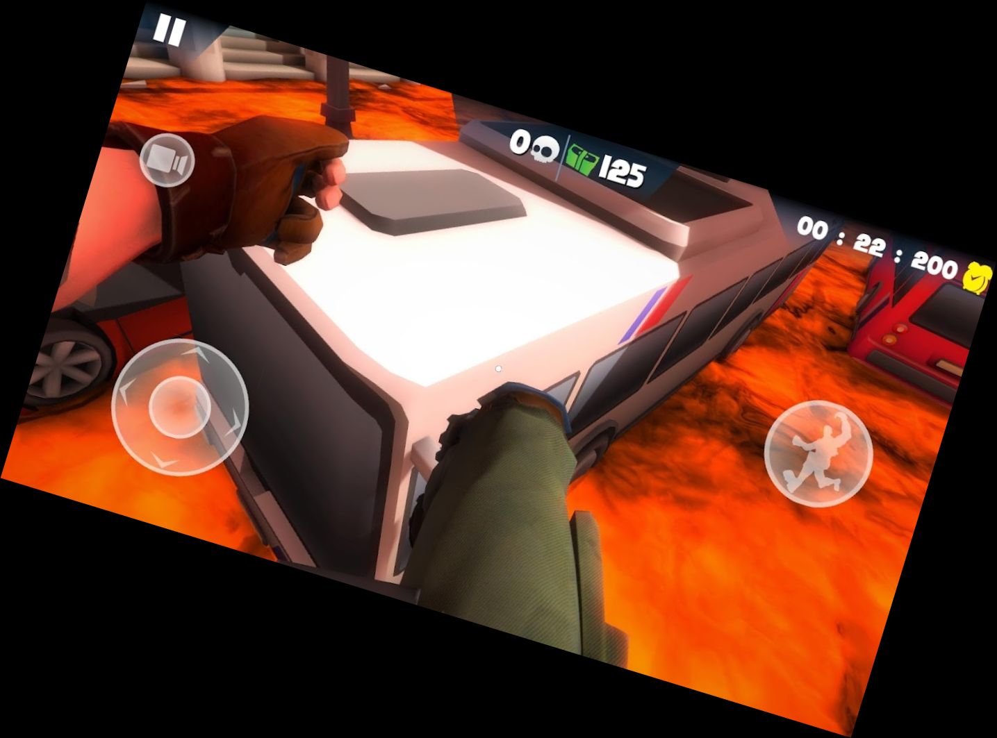 Glühende Lava: Flucht durch die Stadt