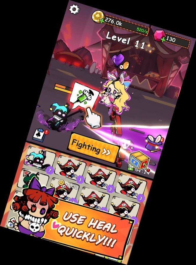 Гра про зіткнення клоуні