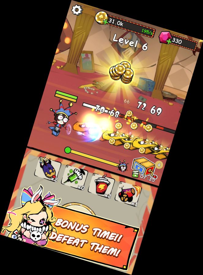 Choque de Monstruos Payasos Caine J