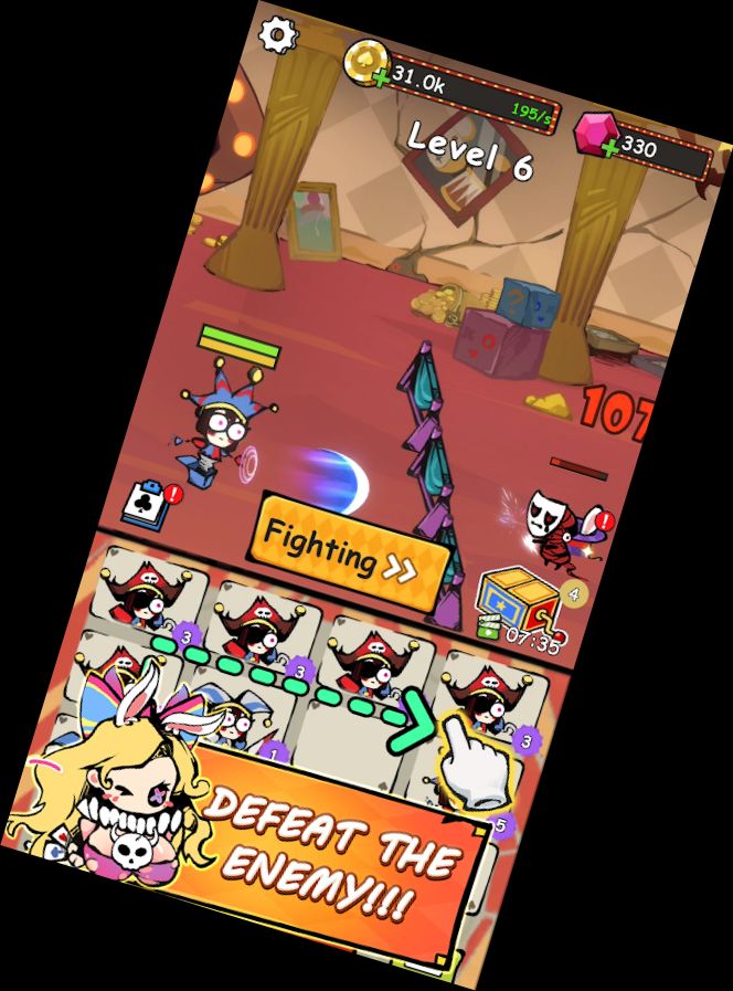 Клоунский Монстр Клэш Кейн