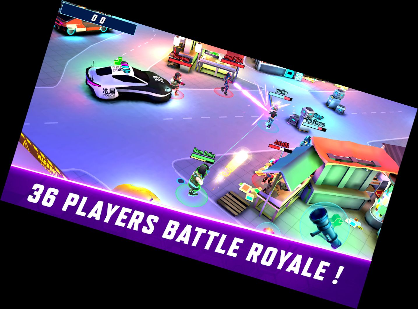 Gitterpunk Battle Royale 3 gegen 3 PvP