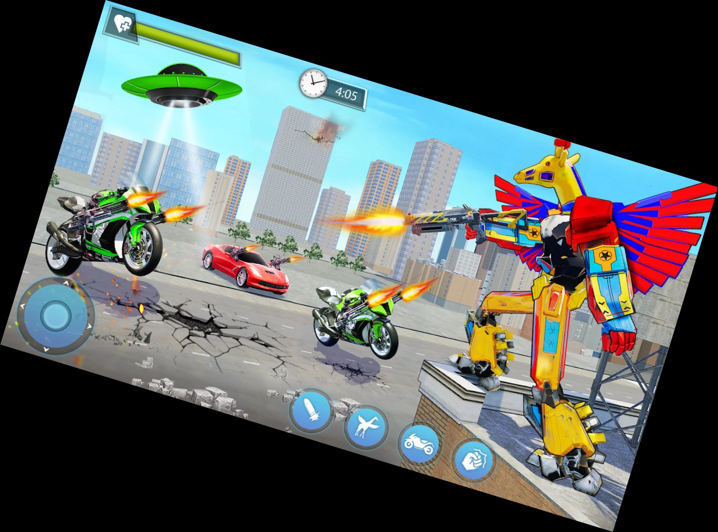 Jirafa Robot Coche Transformador