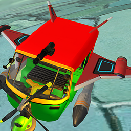 Indischer Tuk-Tuk-Rikschaw-Fl