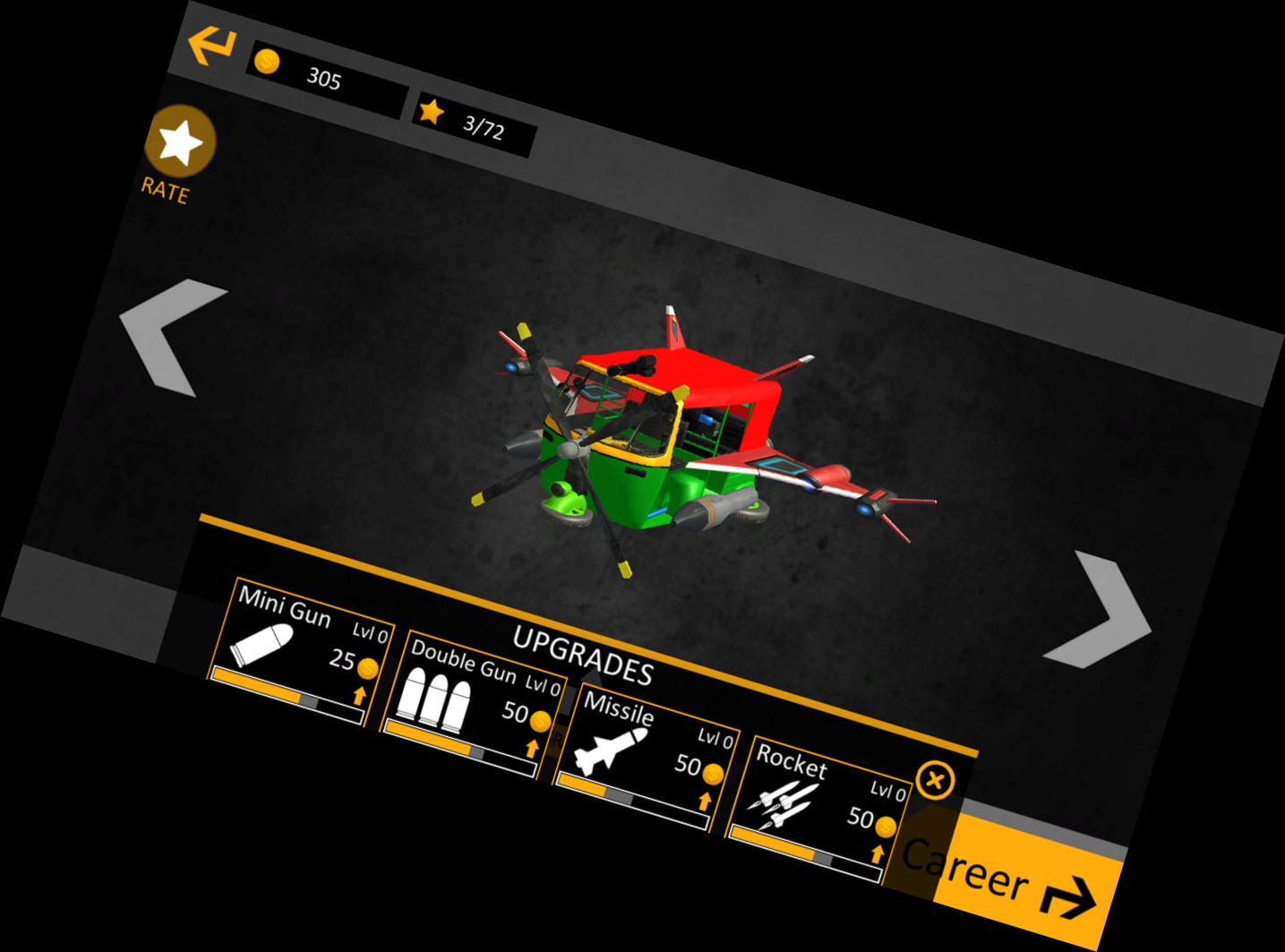 Индийский тук-тук рикша пол