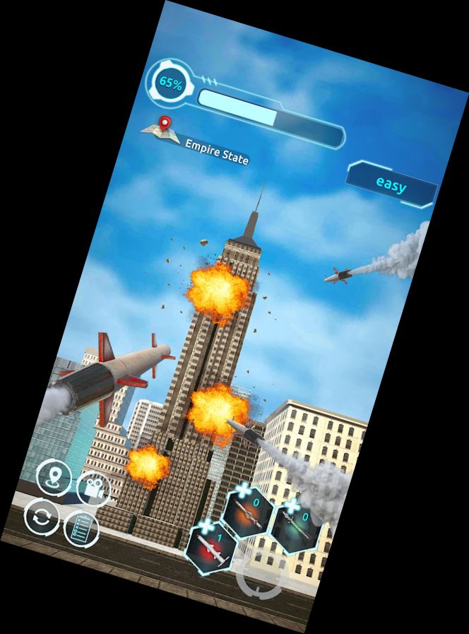 Stadt Demolition: Raketen Smash!