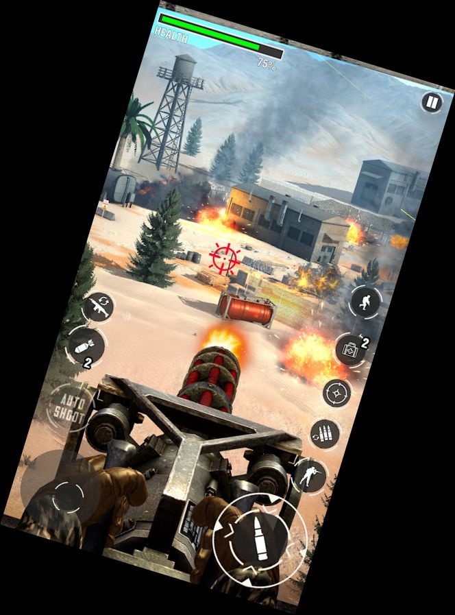 Игры Пулемет: Военный Стр