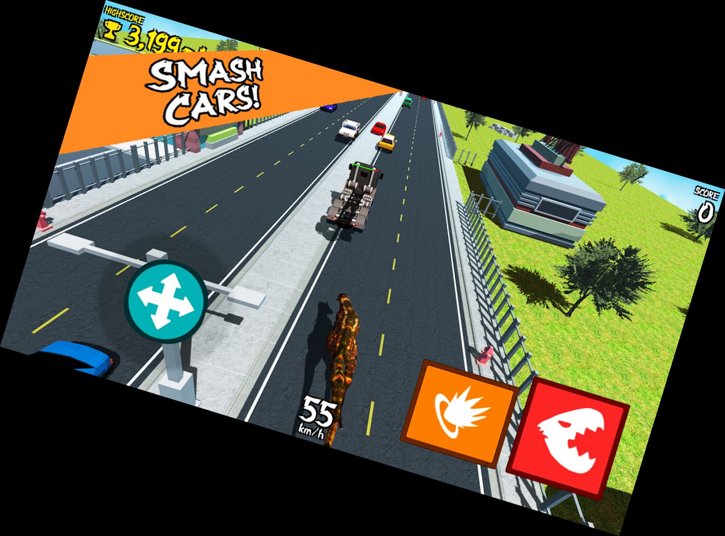 Saurier-Straßen-Ramp