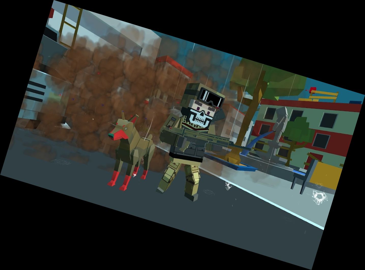 Blocky SWAT Zombie Combat