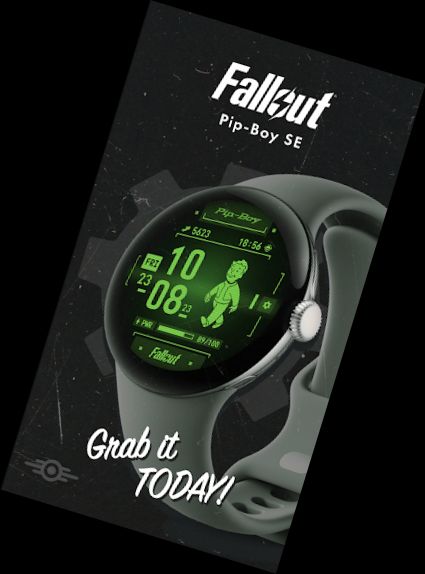 Fallout Pip-Boy SE Armbanduhr-Gesicht