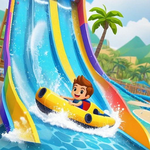 Aquatic Slide Amusement Park Game