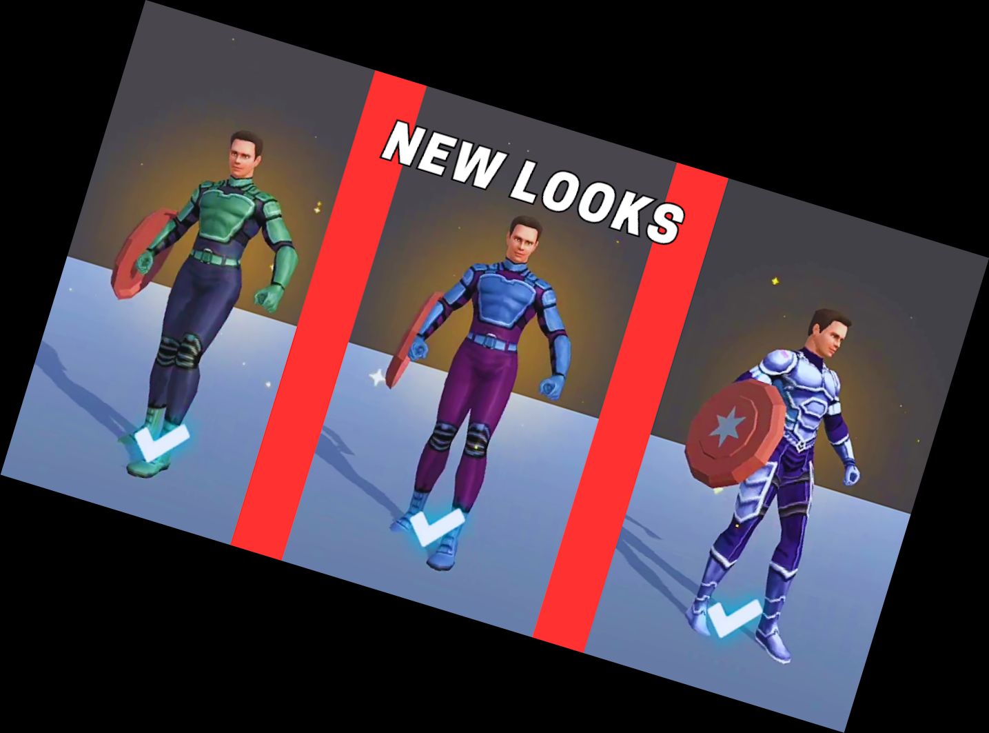 Capitán Superhéroe Juego de Hier