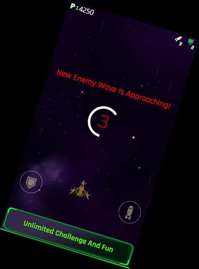 Weltraum-Schießspiel