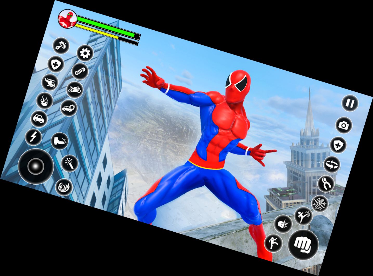 Spinne Seil Held Spinne Spiel