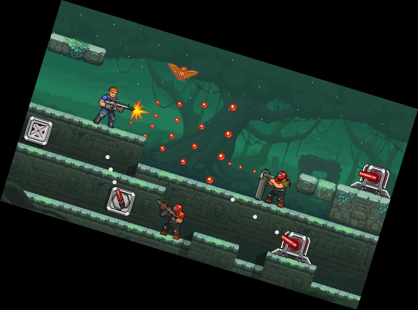 Gun Force Side-scrolling Game