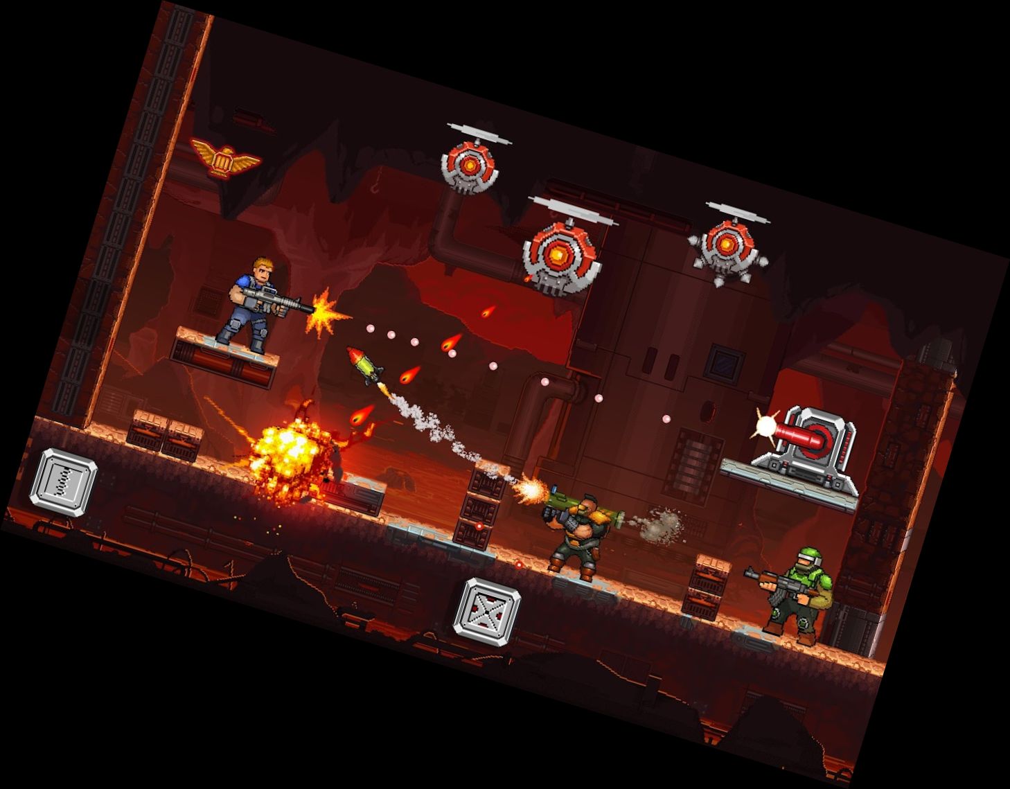 Gun Force Side-scrolling Game