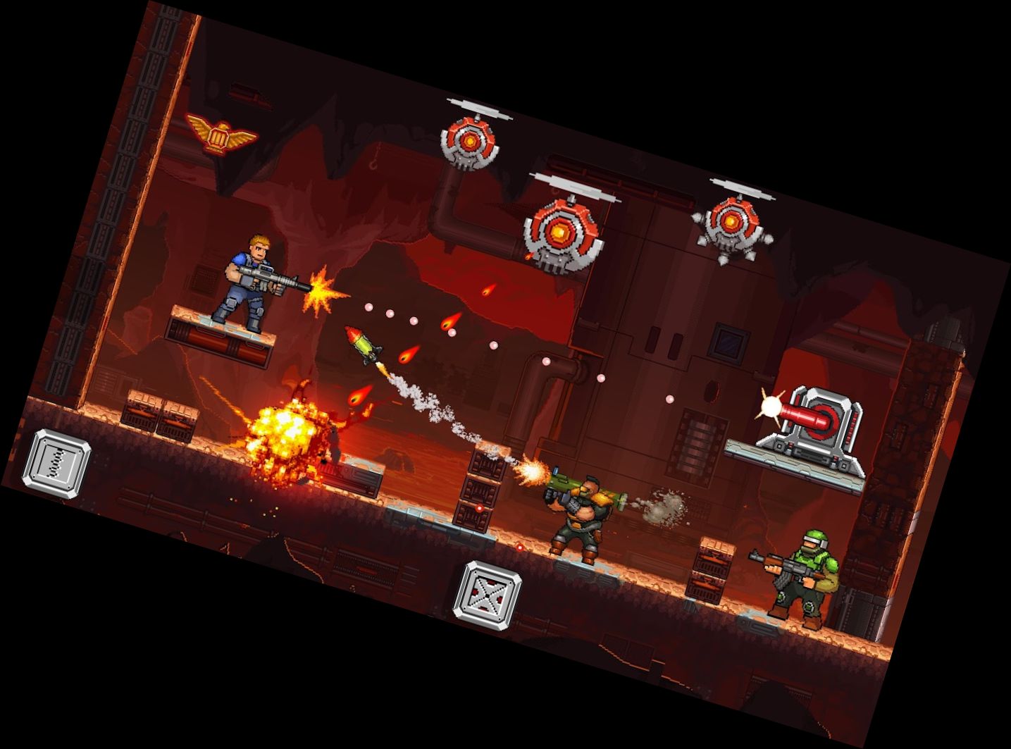 Gun Force Side-scrolling Game