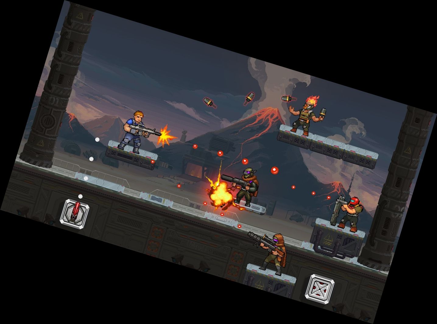 Gun Force Side-scrolling Game